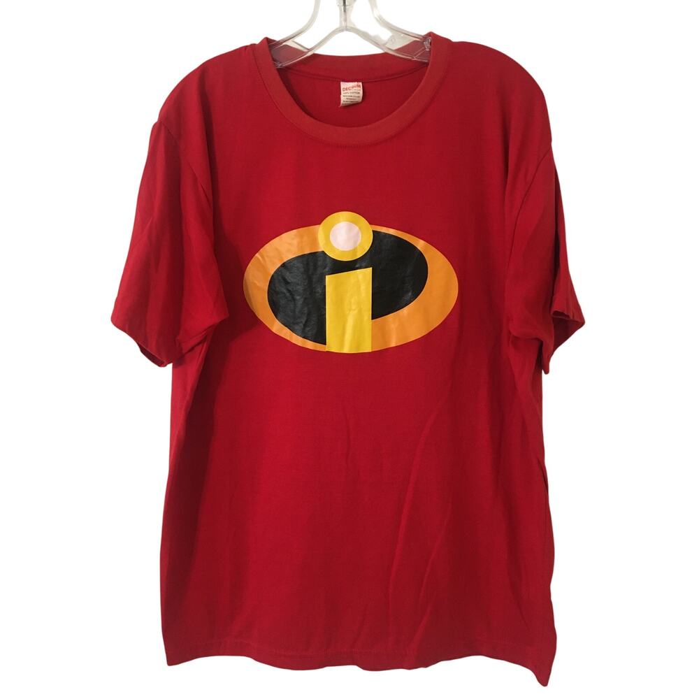 Decrum 100% Cotton Red The Incredibles Vintage Short Sleeve Scoop Neck T-shirt
